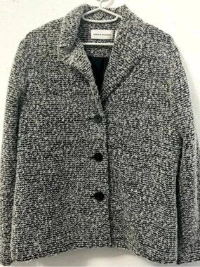 Alfred Dunner Button Up Blazer/Light Coat